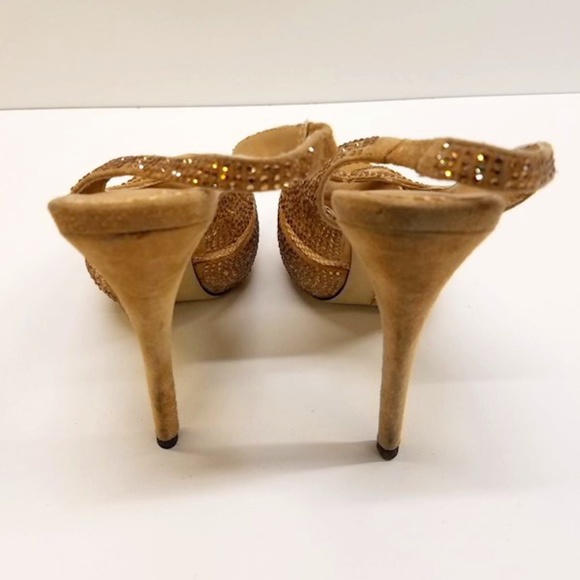 Cesare Paciotti Women's brown/rhinestone shoes - Picture 10 of 11